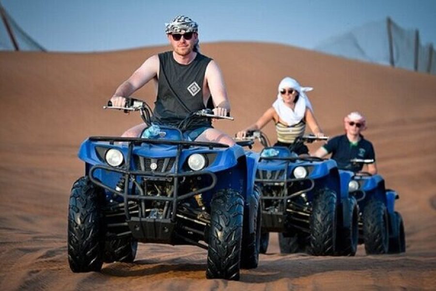 Dubai Desert Safari, Quad Bike, Camel Ride, and Buffet Dinner