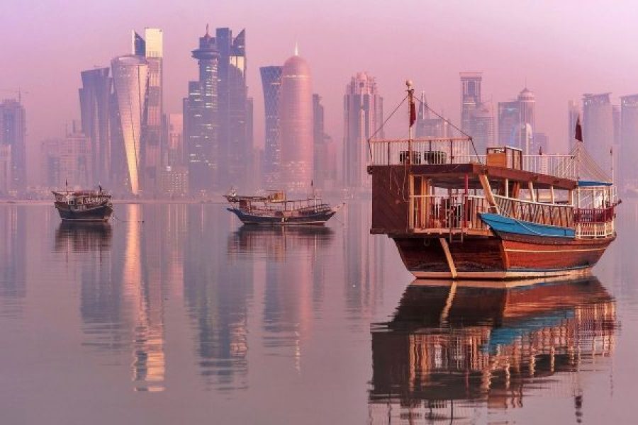 Experience Doha Sunset Boat Cruise with Drinks