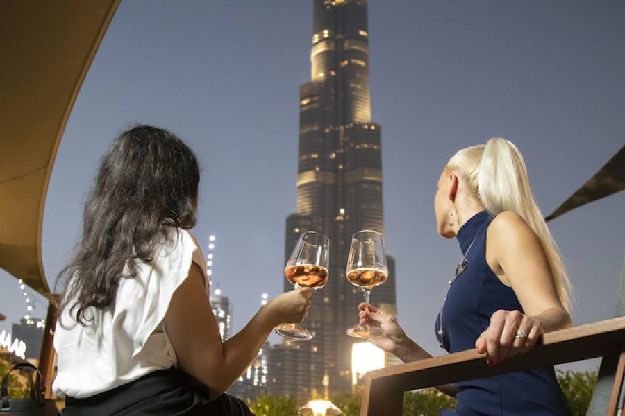 Burj Khalifa Dubai New Year Eve with Firework 2025 at Sky Views